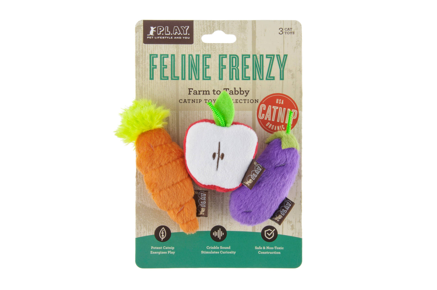 P.L.A.Y. Feline Frenzy - Farm to Tabby Plush Cat Toy