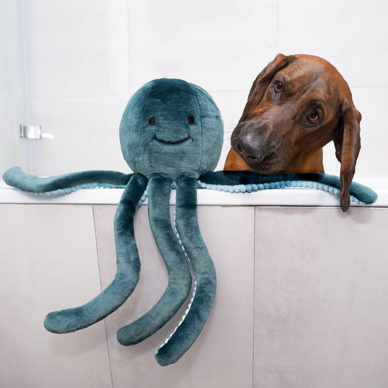 Fluff & Tuff "Stevie" - Octopus Plush Dog Toy