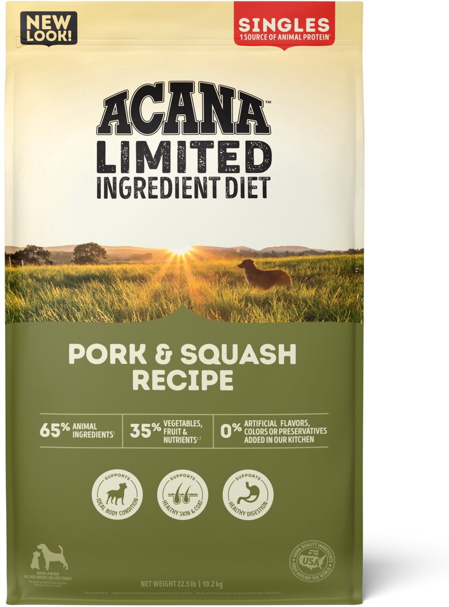 ACANA Singles Grain Free LID Pork & Squash Dry Dog Food