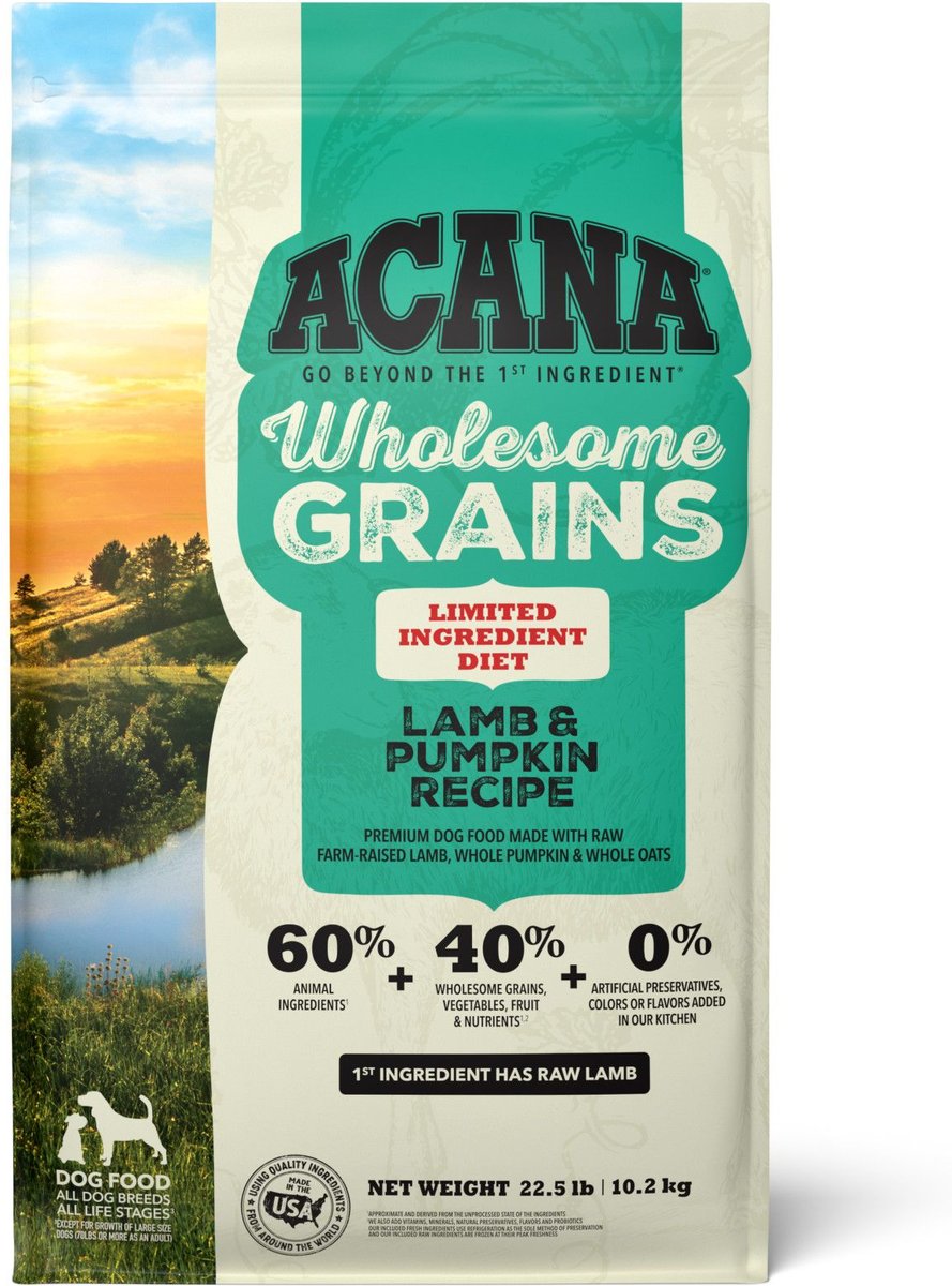 ACANA Singles + Wholesome Grains LID Lamb & Pumpkin Dry Dog Food
