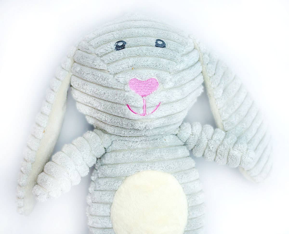 ThoozyPet 12.5" Tuff & Cuddly Bunny Plush Dog Toy