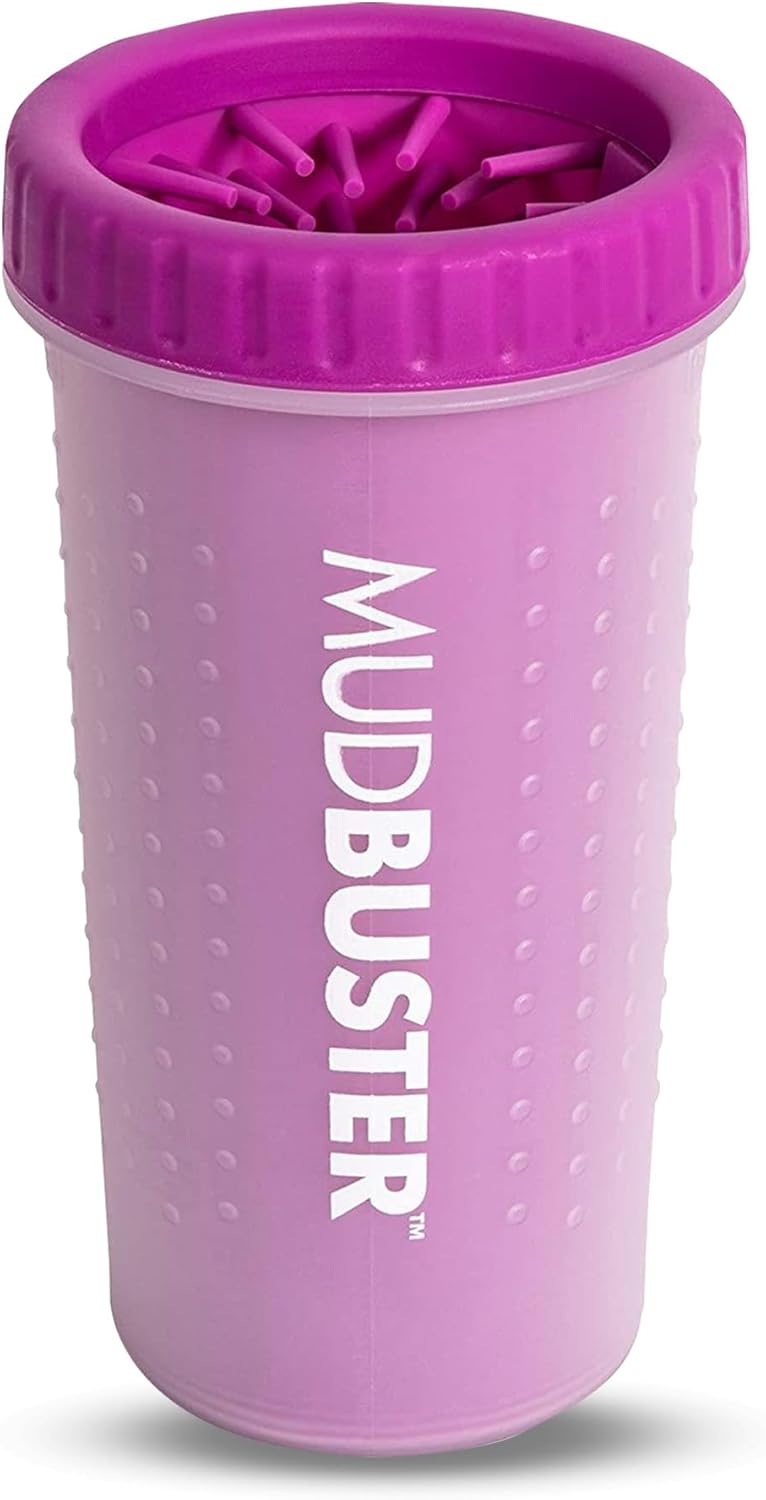 Dexas MudBuster Portable Dog Paw Washer/Paw Cleaner, Fuchsia