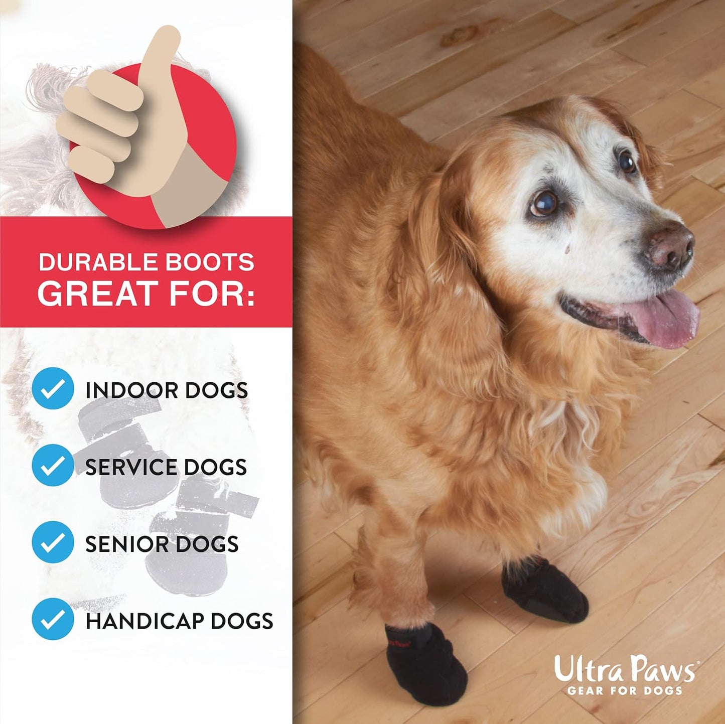 Ultra Paws Durable Paw Protector Dog Boots