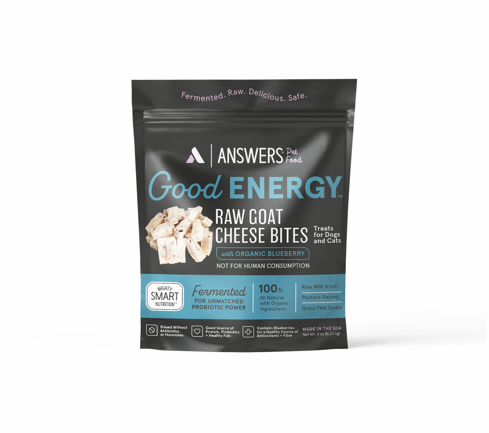 Answers Good Energy Organic Blueberries Raw Goat Cheese Bites