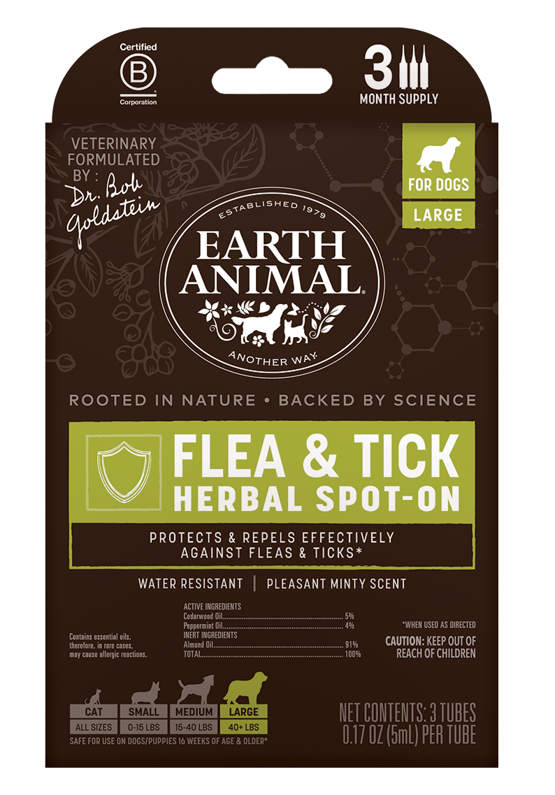 Earth Animal Natural Flea & Tick Herbal Spot-On Treatment