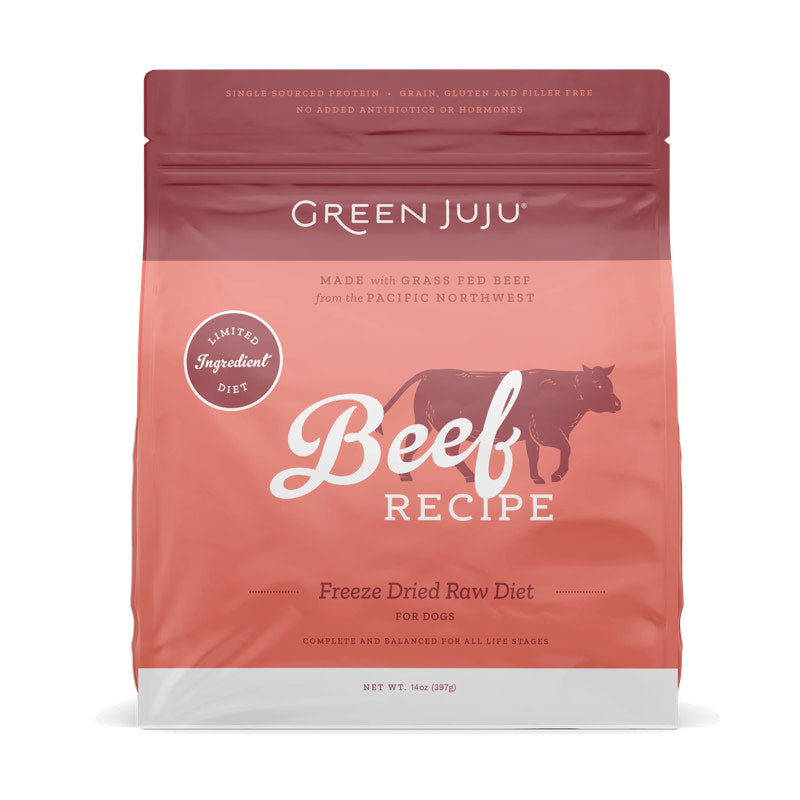 Green Juju Dog Freeze Dried Beef Raw Limited Ingredient Diet