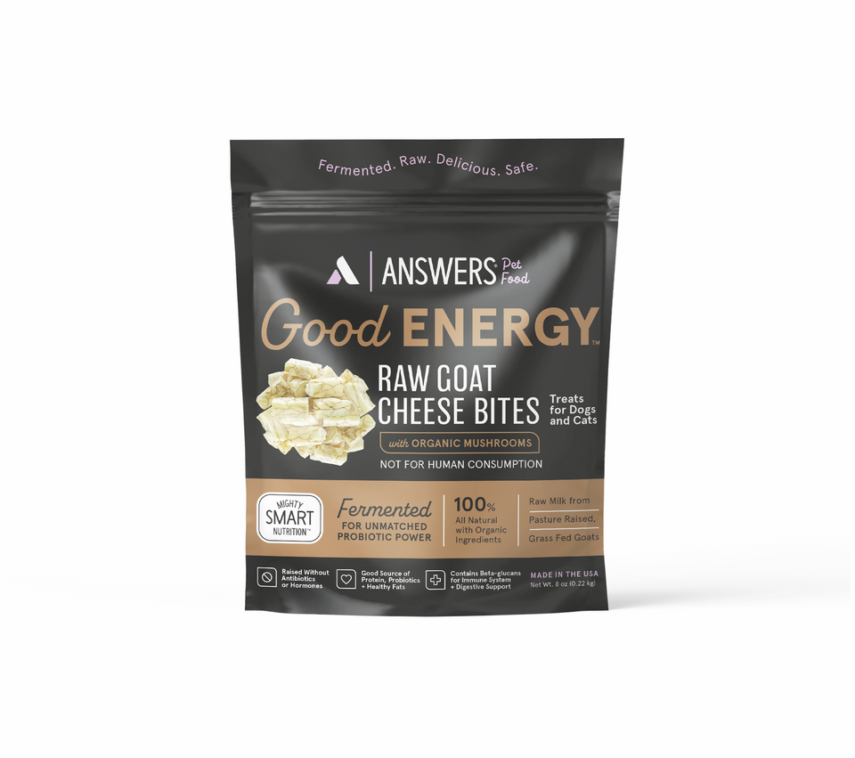 Answers Good Energy Organic Mushroom Raw Goat Cheese Bites