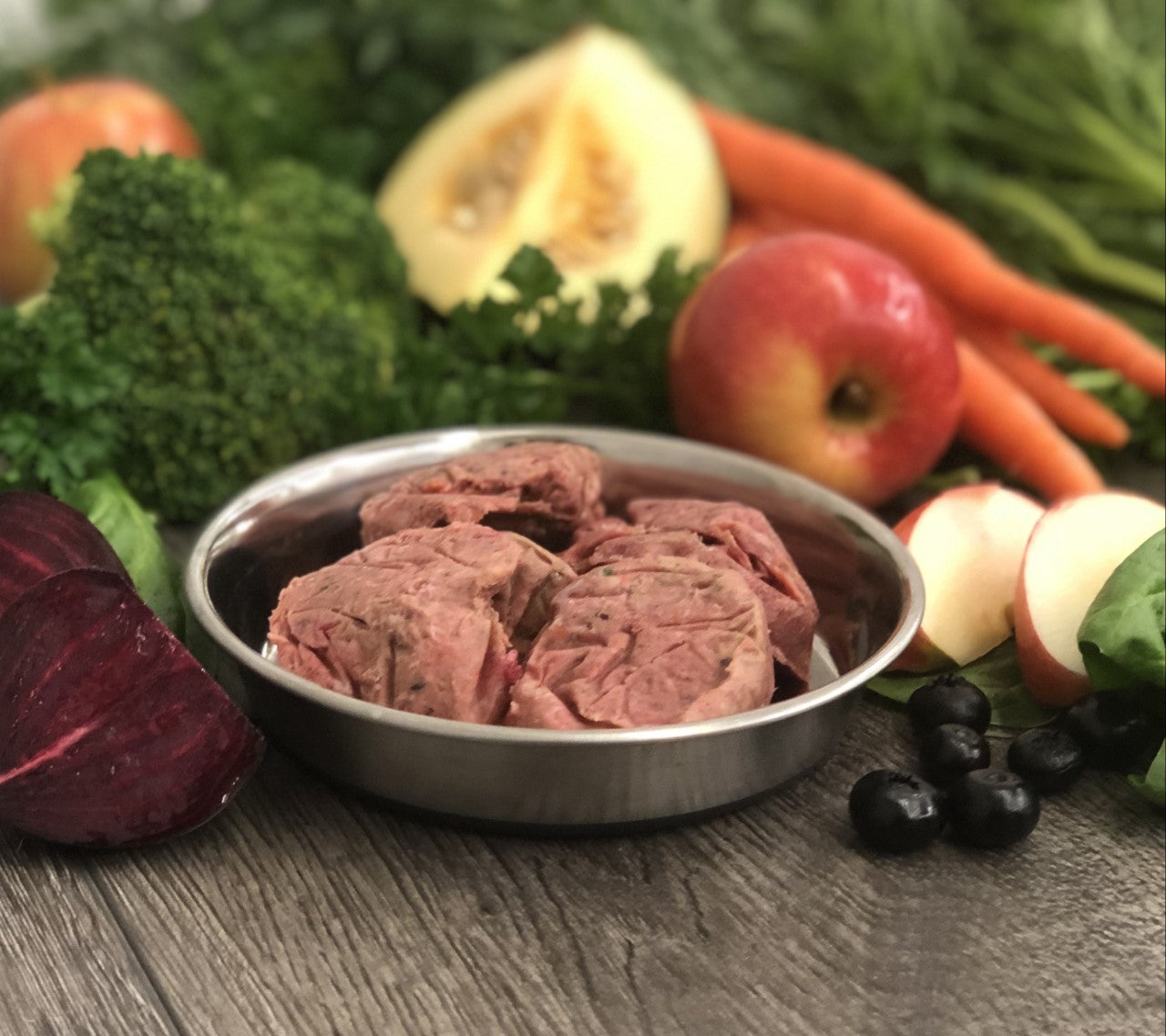 OC Raw Frozen Mini Patties, Chicken & Produce