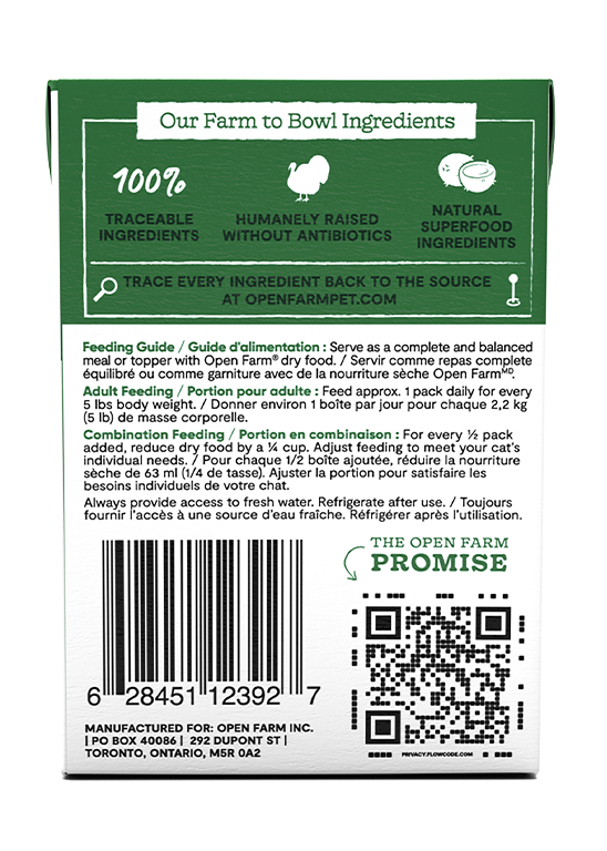 Open Farm Cat Grain Free Homestead Turkey Rustic Blend Wet Food