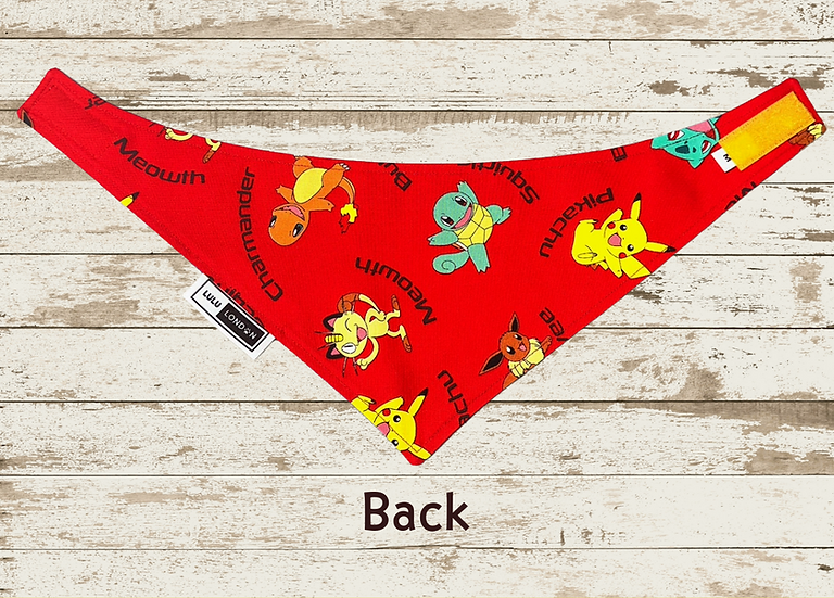 LuLu London Reversible "Pokemon Pup" Dog Bandana