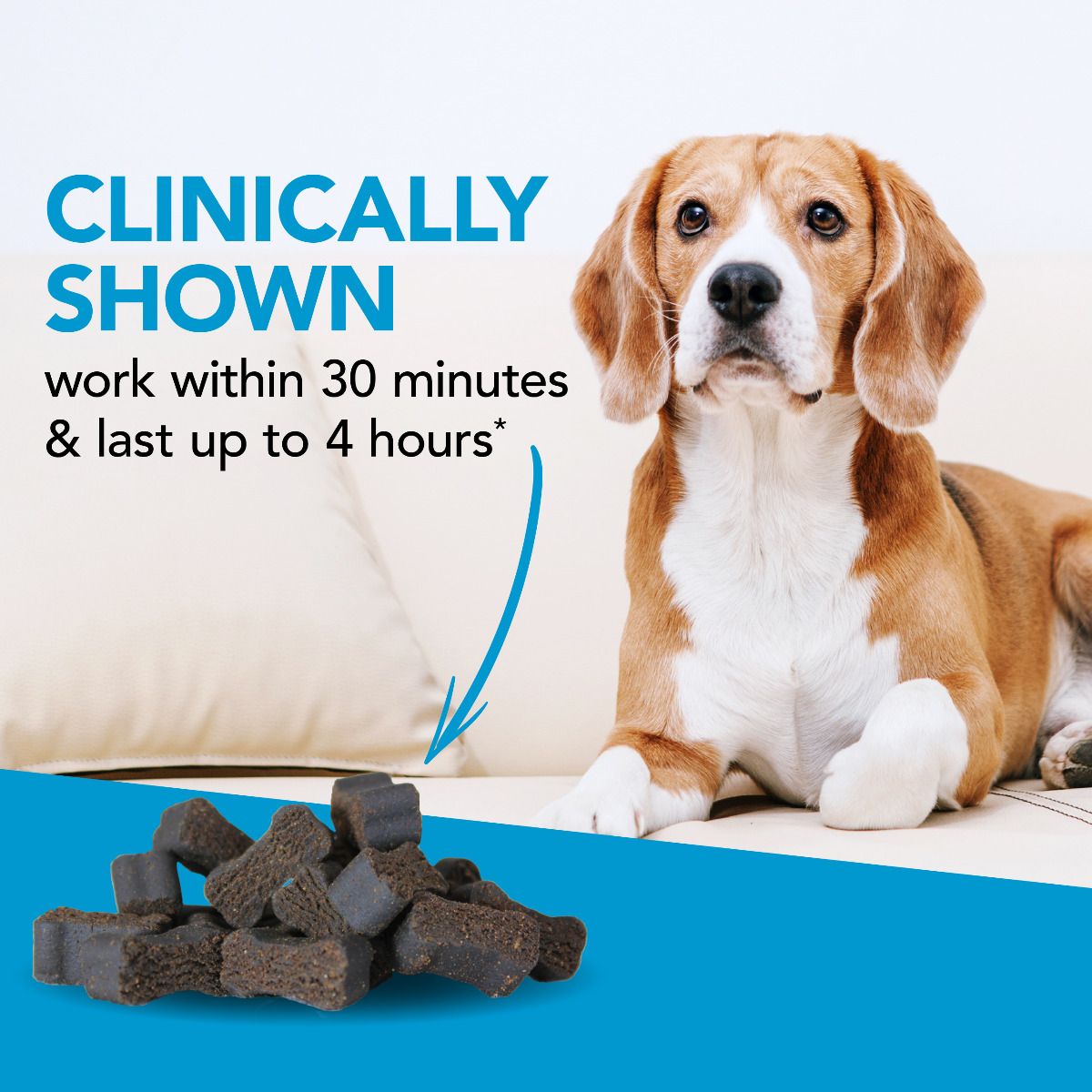 VetriScience Composure Peanut Butter Flavored Chews Calming Supplement for Dogs