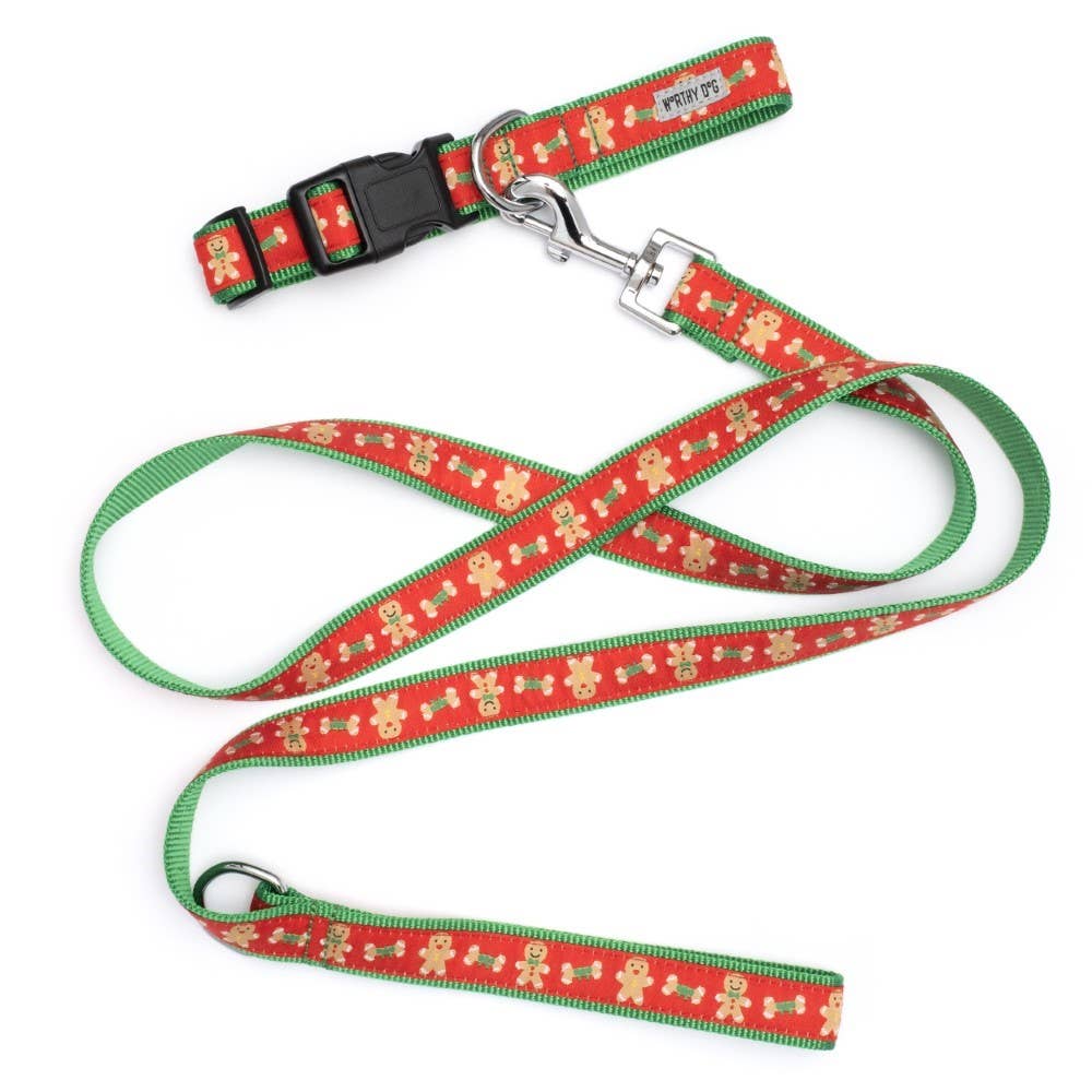 Worthy Dog - Gingerbread Bones Lead