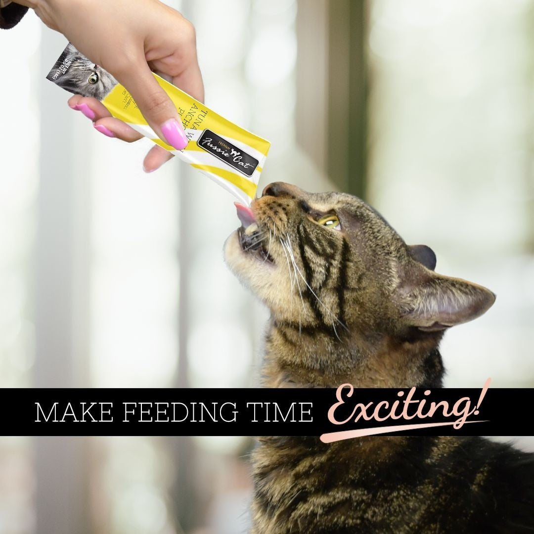 Fussie Cat Tuna Anchovies Puree Lickable Cat Treats