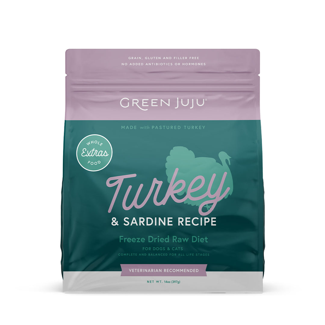 Green Juju Extras Turkey & Sardine Complete & Balanced Freeze-Dried Meal