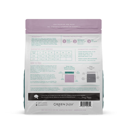 Green Juju Extras Turkey & Sardine Complete & Balanced Freeze-Dried Meal