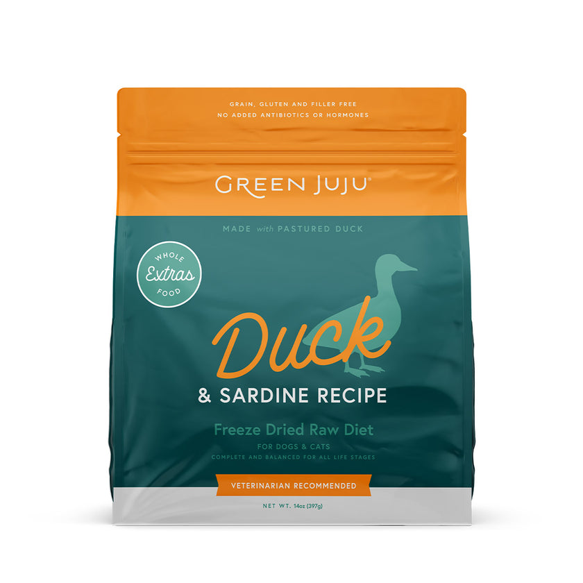 Green Juju Extras Duck & Sardine Complete & Balanced Freeze-Dried Meal