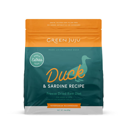 Green Juju Extras Duck & Sardine Complete & Balanced Freeze-Dried Meal
