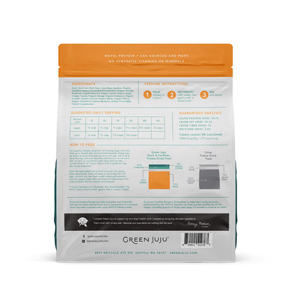 Green Juju Extras Duck & Sardine Complete & Balanced Freeze-Dried Meal