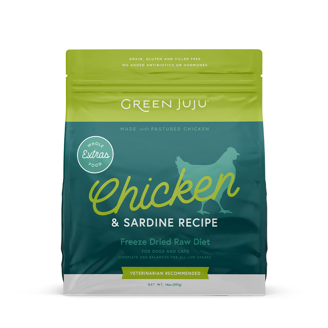 Green Juju Extras Chicken & Sardine Complete & Balanced Freeze-Dried Meal