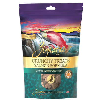 Zignature Crunchy Treats Salmon Formula Dog Treats, 12-oz bag