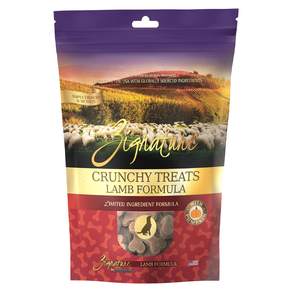 Zignature Crunchy Treats Lamb Formula Dog Treats, 12-oz bag
