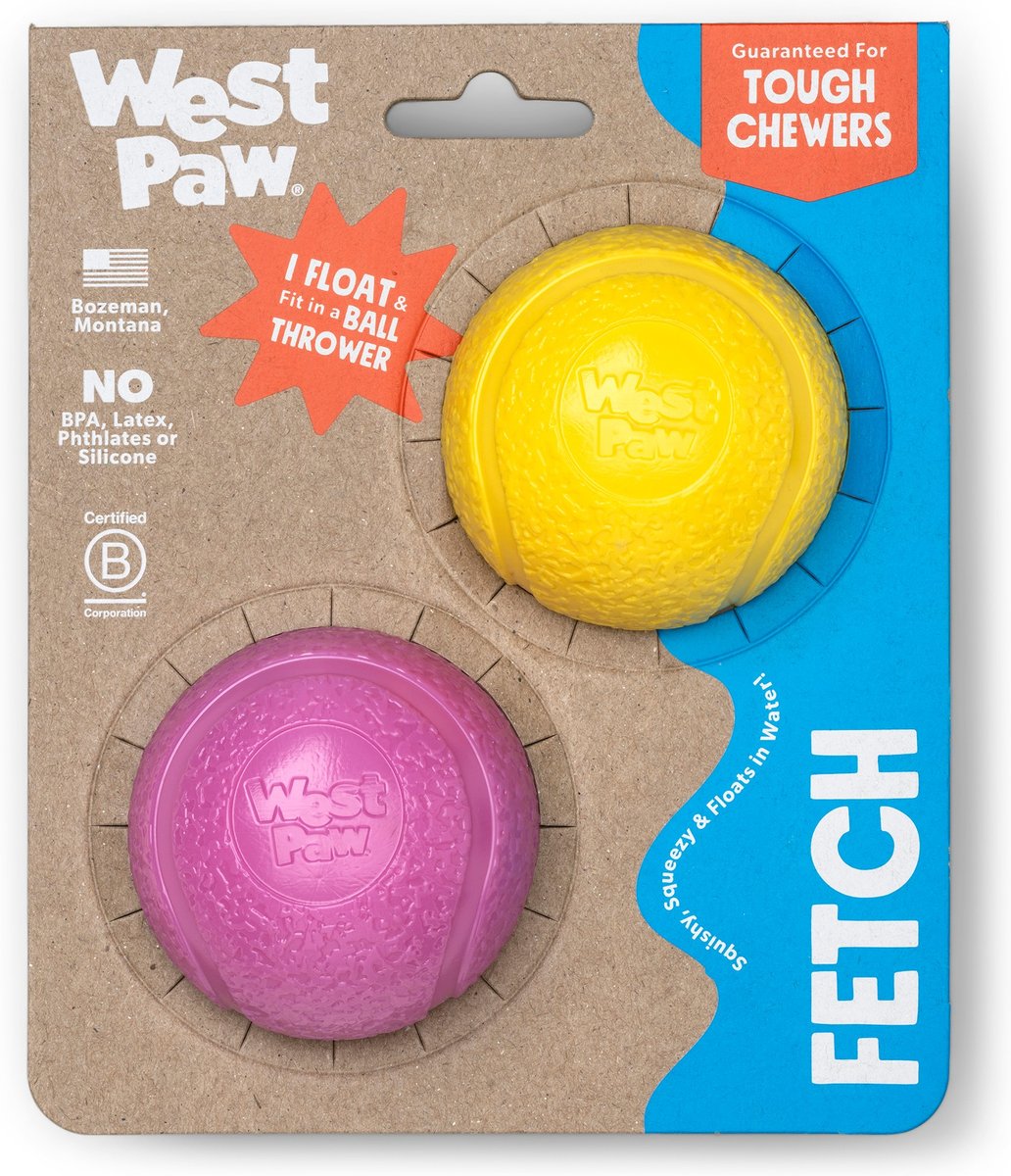 West Paw Boundr Ball 2-Pack Dog Toy Ball