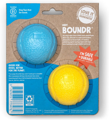 West Paw Boundr Ball 2-Pack Dog Toy Ball