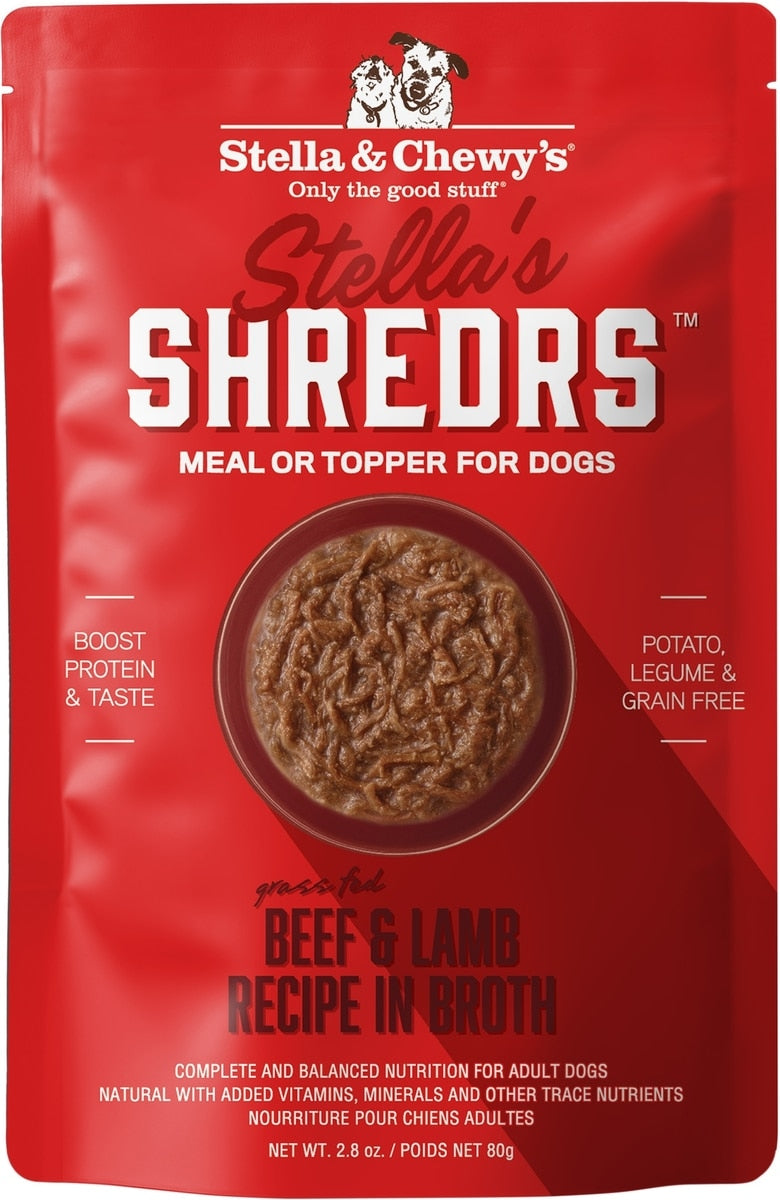 Stella & Chewy's Stella's Shredrs Adult Grain-Free Grass Fed Beef & Lamb Recipe in Broth