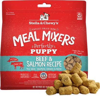 Stella & Chewy's Freeze-Dried Raw Meal Mixers Grain-Free Protein Rich Beef & Salmon Recipe Dog Food
