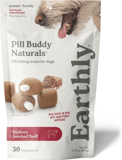 Earthly Pill Buddy Naturals Smokey Beef Soft & Chewy Dog Treats