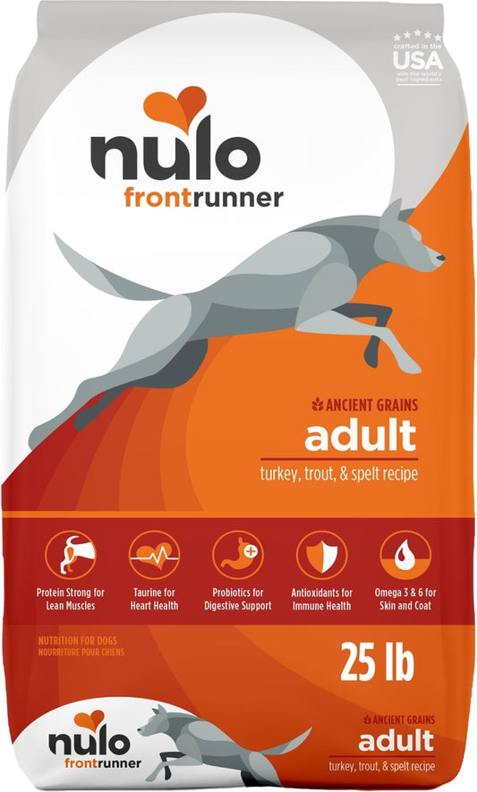 Nulo Frontrunner Ancient Grains Turkey, Trout & Spelt Recipe High-Protein Adult Dry Dog Food