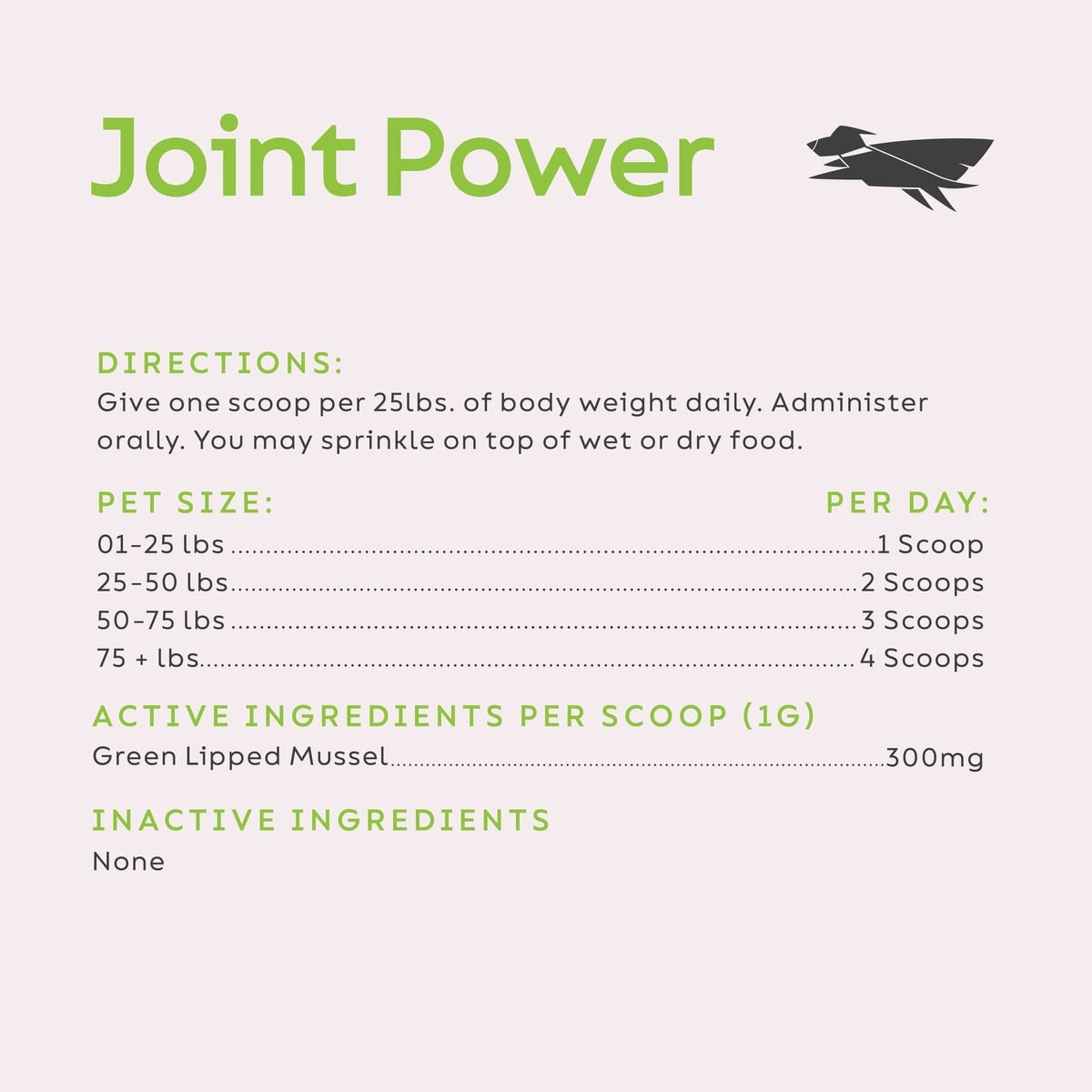 Super Snouts Joint Power Powder Joint Supplement for Dogs & Cats