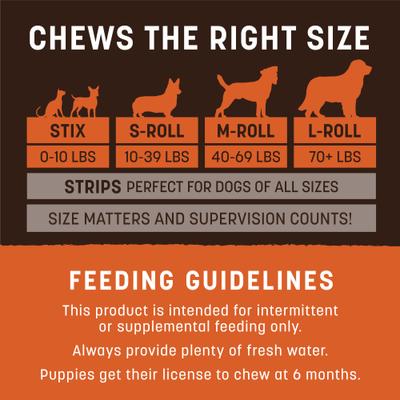 Earth Animal No-Hide Dog Grilled Cheese Roll Treat, Small