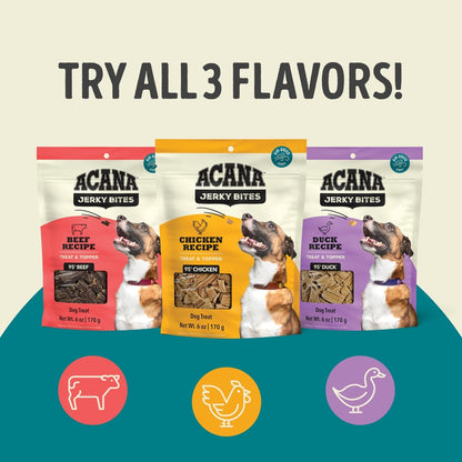 ACANA Jerky Bites Chicken Flavor Grain-Free High-Protein Jerky Dog Treats