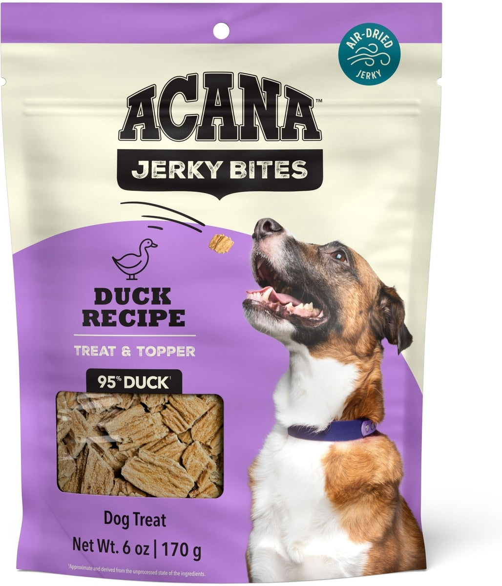 ACANA Jerky Bites Duck Flavor Grain-Free High-Protein Dog Treats
