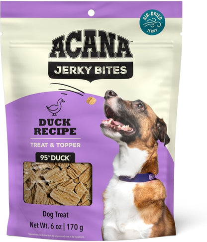 ACANA Jerky Bites Duck Flavor Grain-Free High-Protein Dog Treats