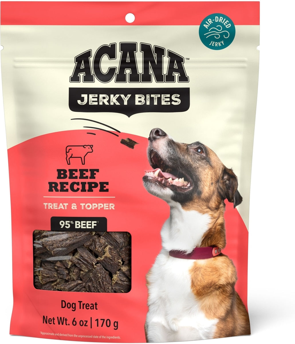 ACANA Jerky Bites Beef Flavor Grain-Free High-Protein Dog Treats
