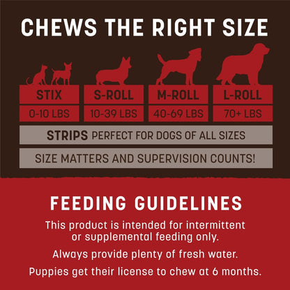 Earth Animal No-Hide From the Grill Stix Long Lasting Natural Rawhide Free Bacon Cheeseburger Flavor Dog & Cat Chew Treat Sticks
