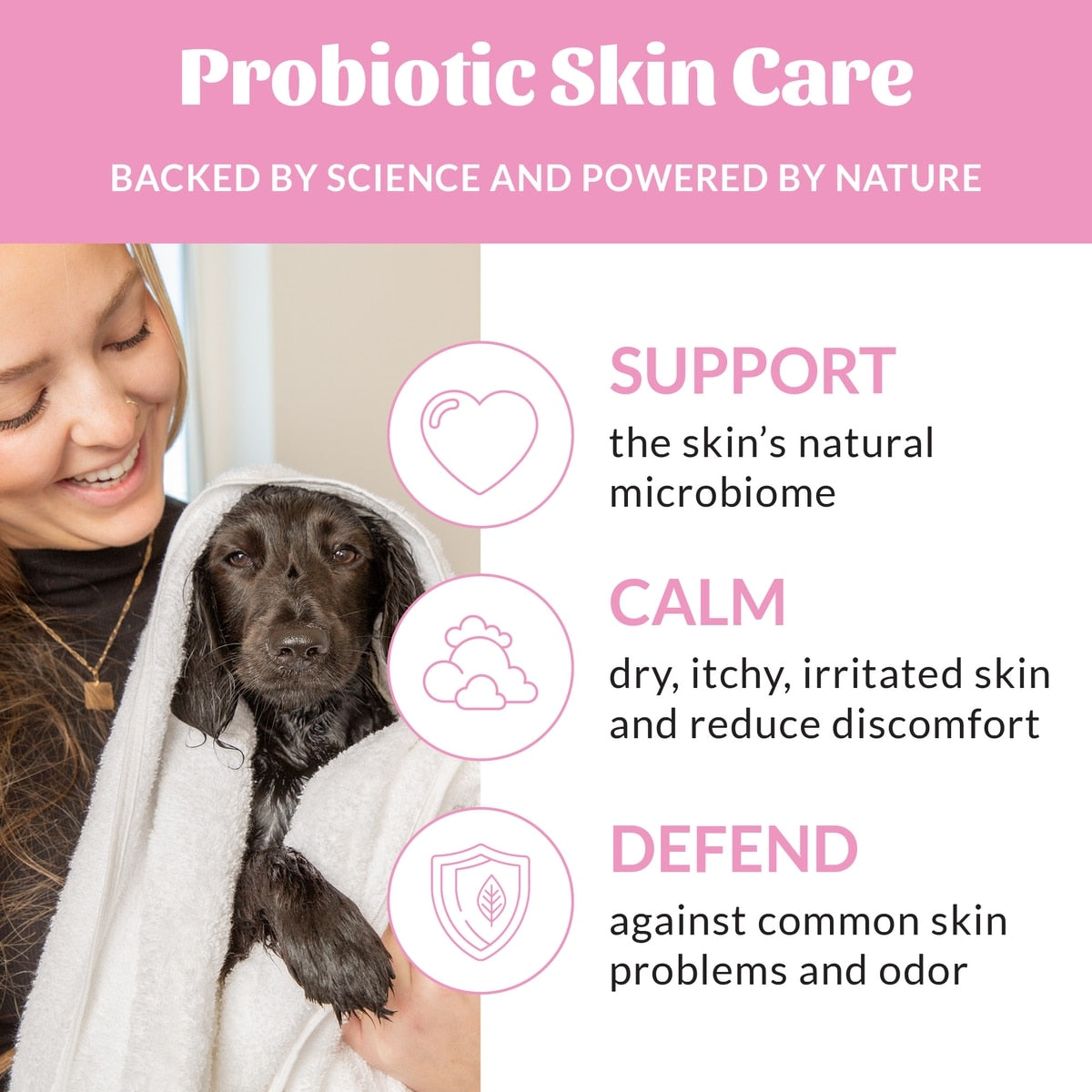 Skout's Honor Happy Puppy Probiotic Cat & Dog Shampoo & Conditioner, 16-fl oz bottle