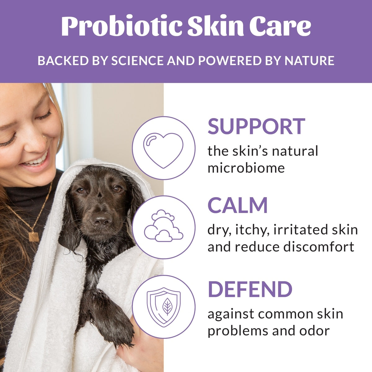 Skout's Honor Probiotic Lavender Pet Shampoo & Conditioner, 16-fl oz bottle