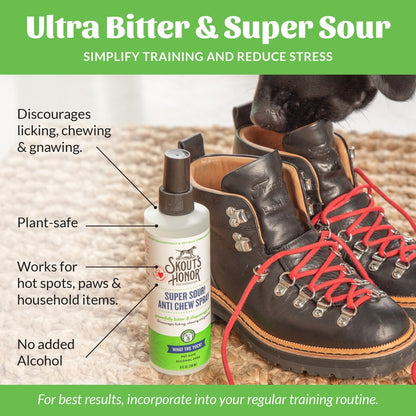 Skout's Honor Super Sour Anti Chew Dog & Cat Spray