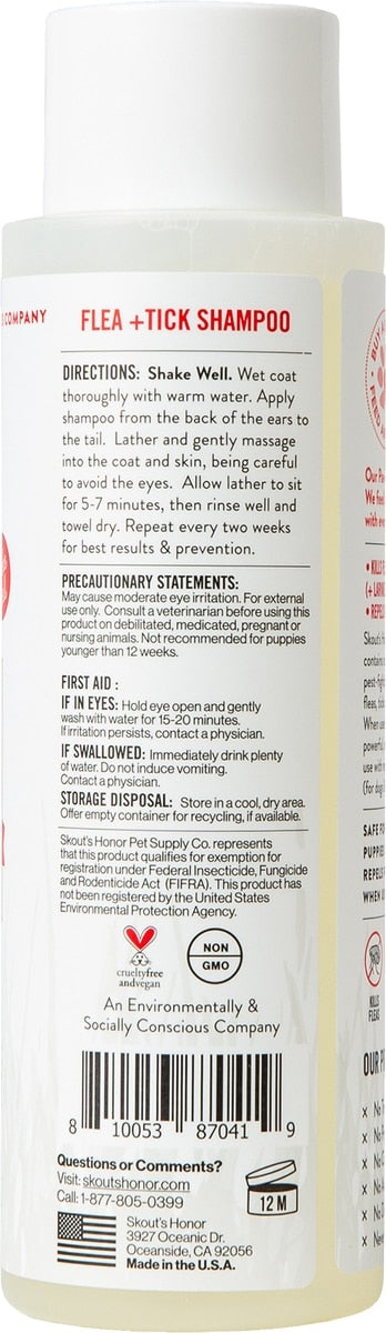 Skout's Honor Flea & Tick Dog Shampoo, 16-fl oz bottle
