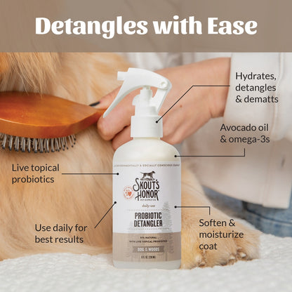 Skout's Honor Probiotic Dog of the Woods Dog Detangler, 8-fl oz spray