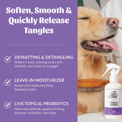 Skout's Honor Probiotic Lavender Dog Detangler, 8-fl oz spray