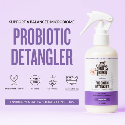 Skout's Honor Probiotic Lavender Dog Detangler, 8-fl oz spray