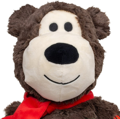 KONG Holiday Wild Knots Jumbo Bear Squeaky Plush Dog Toy, X-Large