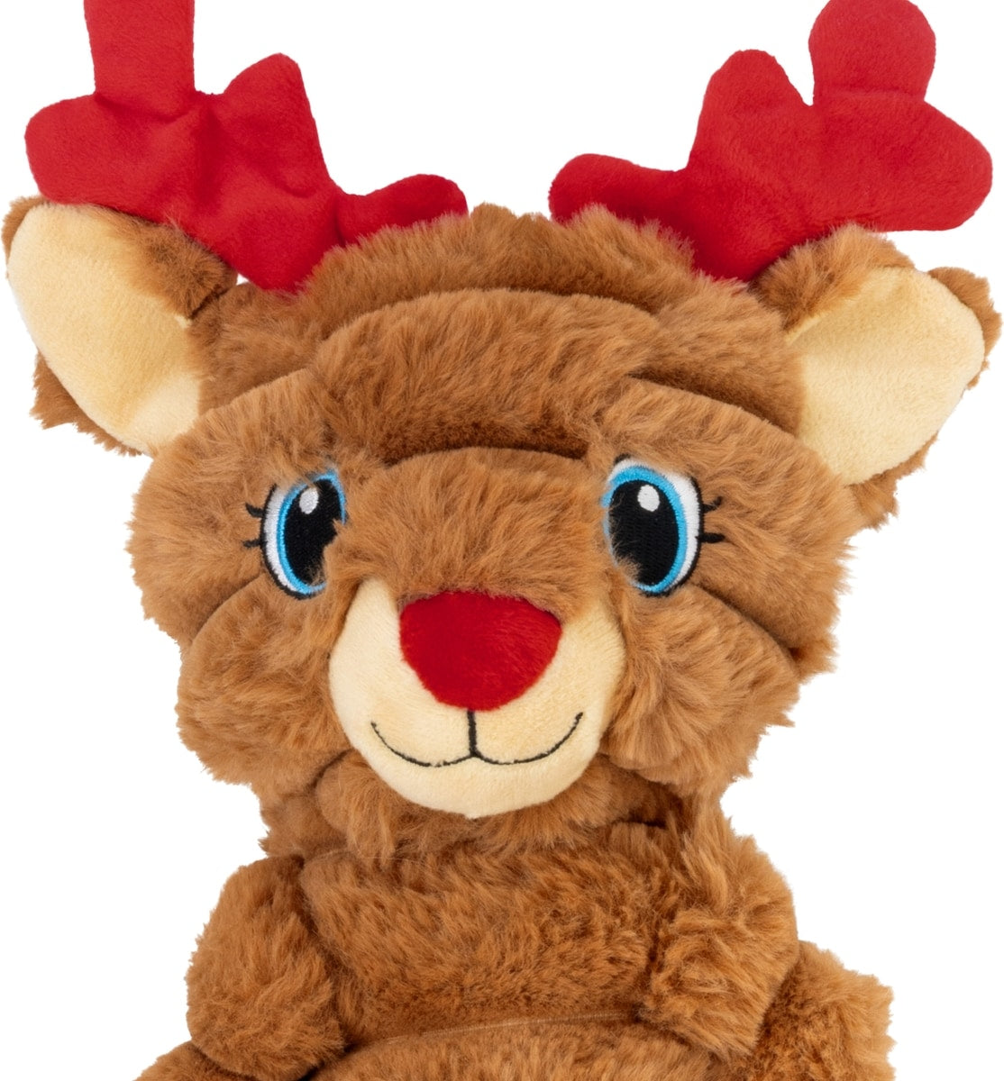 KONG Holiday Shakers Crumples Reindeer Squeaky Plush Dog Toy, X Large