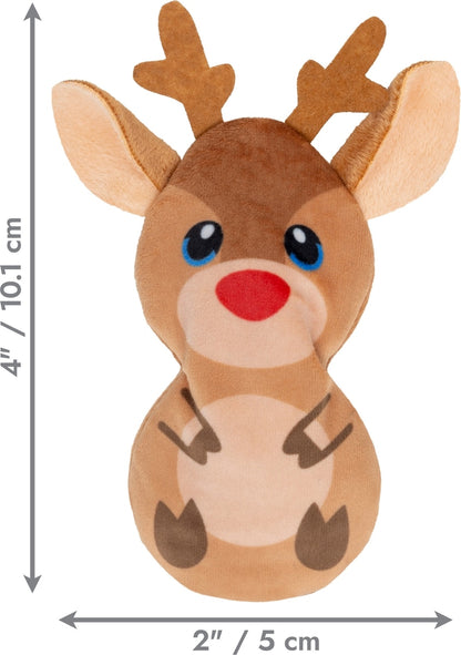 KONG Holiday Refillables Reindeer Plush Cat Toy with Catnip