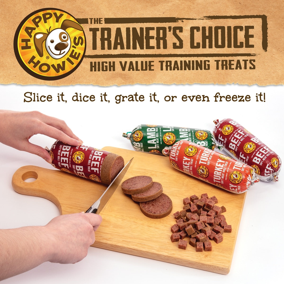 Happy Howie's Lamb Meat Soft & Chewy Dog Treats, 12-oz roll