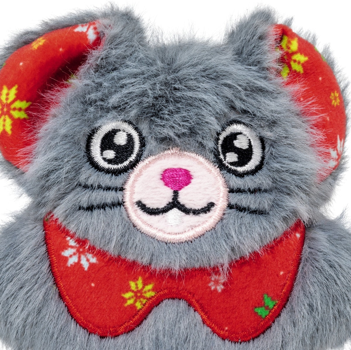 KONG Christmas Holiday Cat Snuzzles Mouse Plush Cat Toy with Catnip